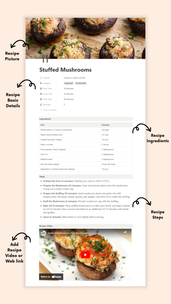 Notion Cooking Templates