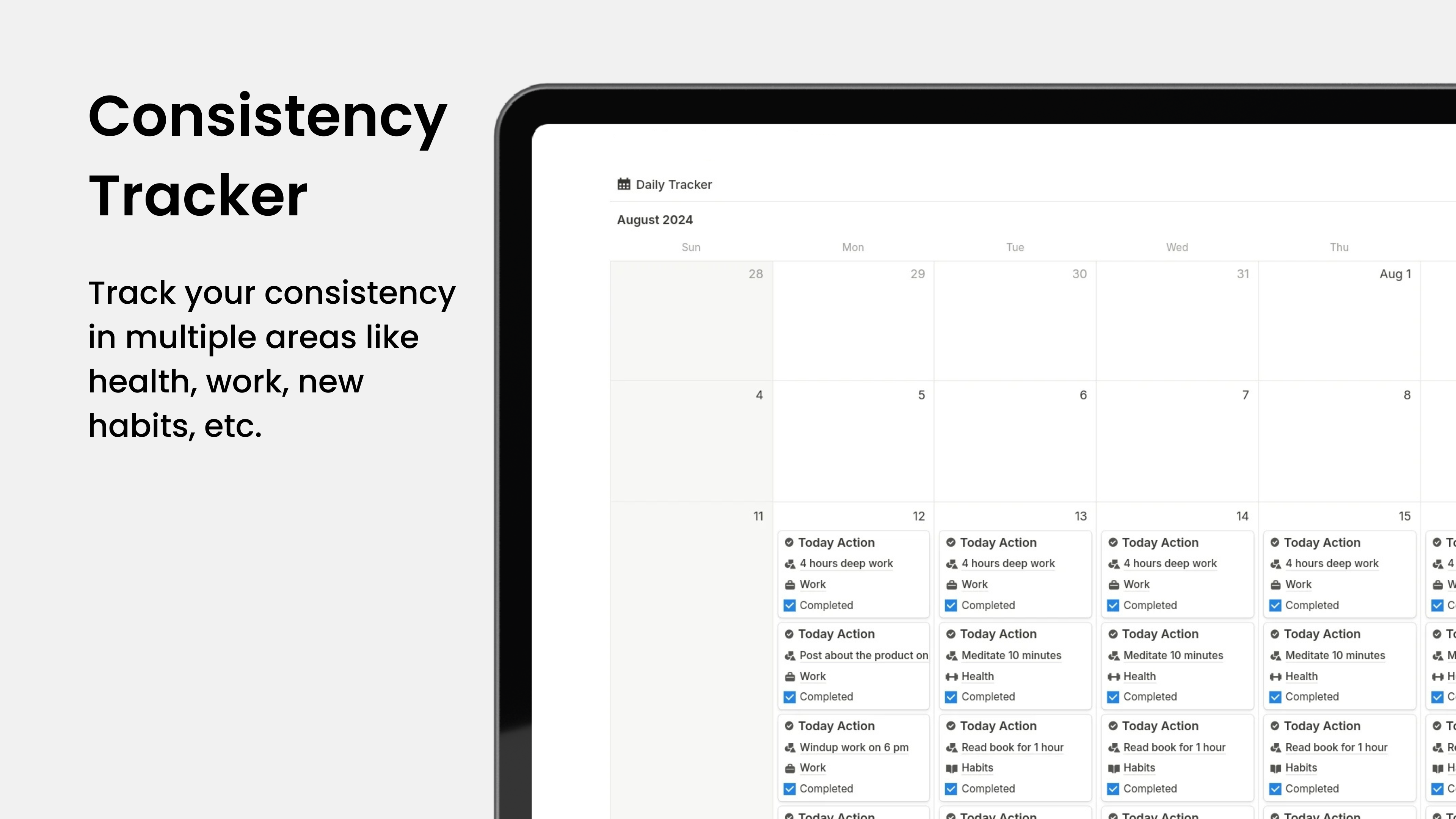 consistency tracker notion template